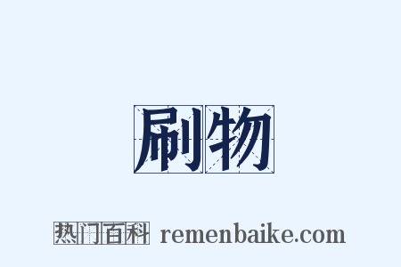 刷物是什么意思的图片